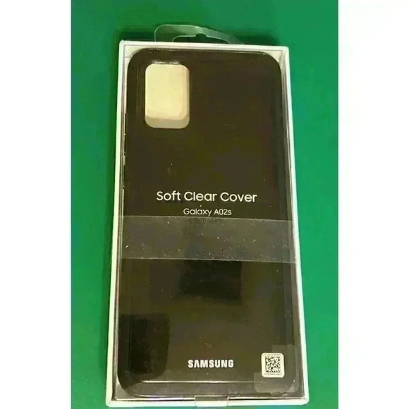 Galaxy A02s Soft Clear Cover (Black) - Picture 1 of 1